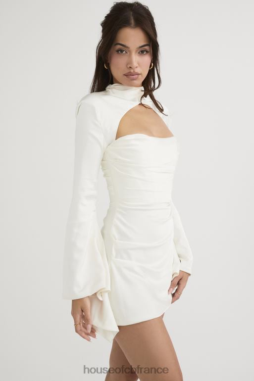 House of CB robe corset drapée ivoire toira N888H490 vêtements