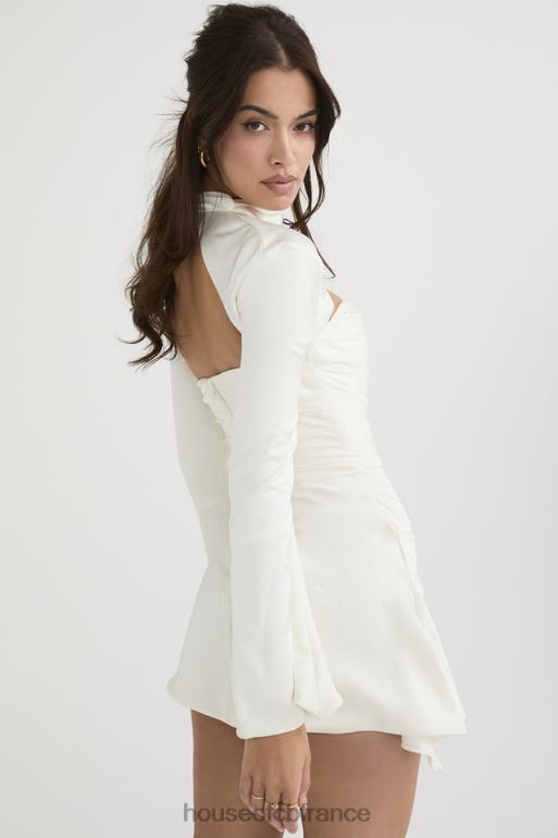 House of CB robe corset drapée ivoire toira N888H490 vêtements