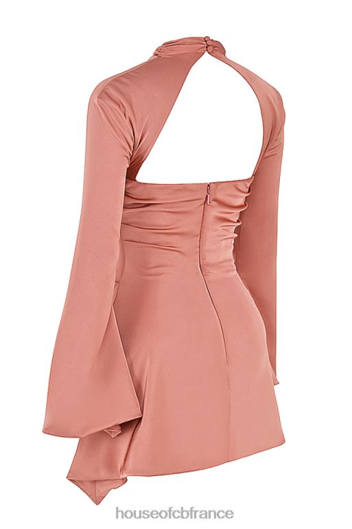 House of CB robe corset drapée toira rose N888H466 vêtements