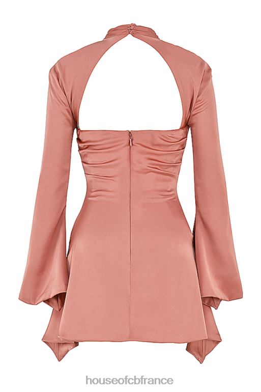 House of CB robe corset drapée toira rose N888H466 vêtements