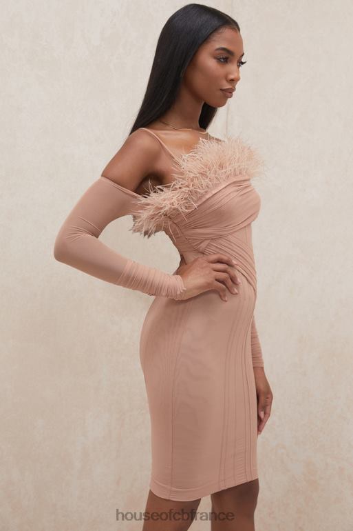 House of CB robe corset en maille naira blush N888H589 vêtements