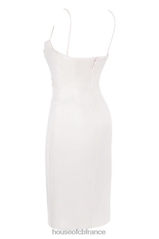 House of CB robe corset en satin ivoire anja N888H595 vêtements