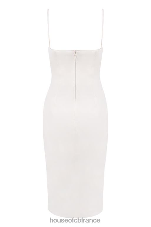 House of CB robe corset en satin ivoire anja N888H595 vêtements