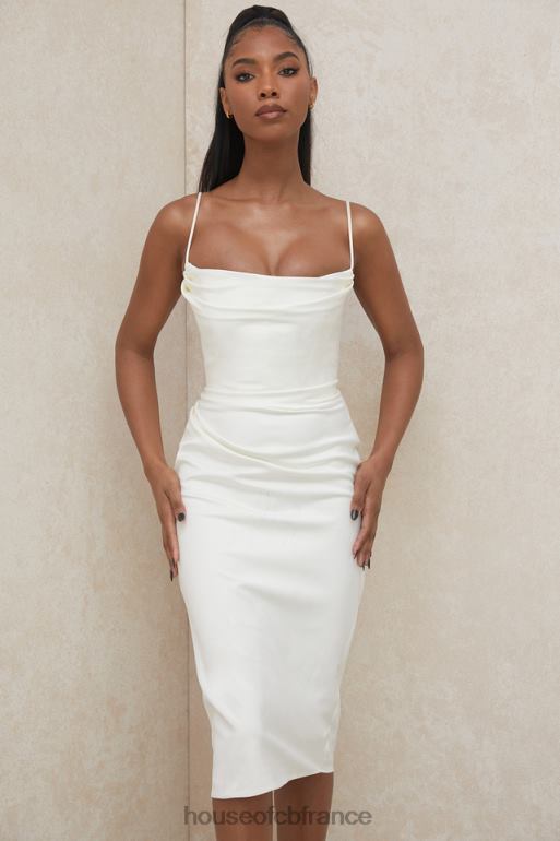 House of CB robe corset en satin ivoire anja N888H595 vêtements