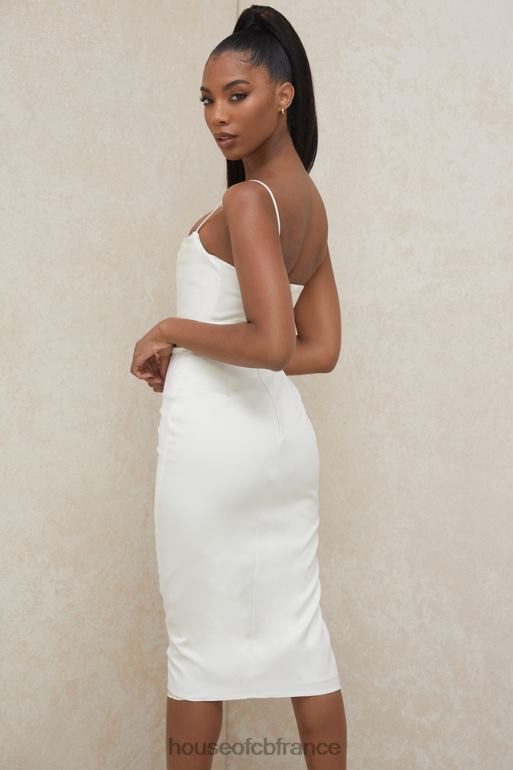 House of CB robe corset en satin ivoire anja N888H595 vêtements