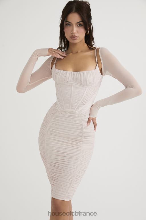 House of CB robe corset froncée en cristal Freyja N888H487 vêtements