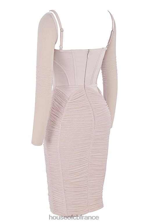House of CB robe corset froncée en cristal Freyja N888H487 vêtements