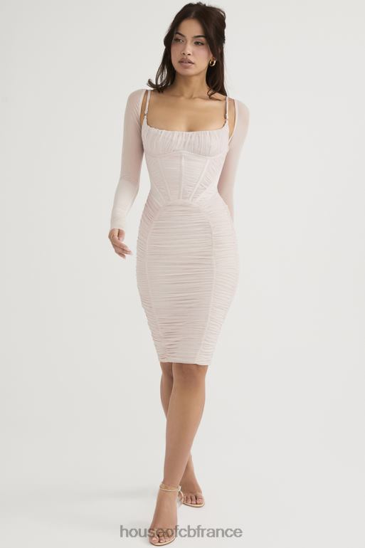 House of CB robe corset froncée en cristal Freyja N888H487 vêtements