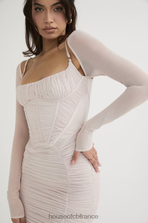 House of CB robe corset froncée en cristal Freyja N888H487 vêtements
