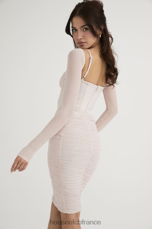 House of CB robe corset froncée en cristal Freyja N888H487 vêtements