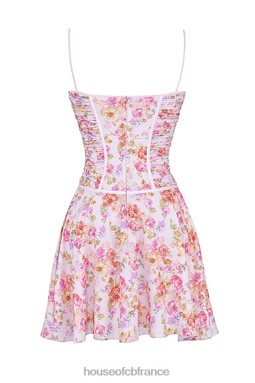 House of CB robe corset à imprimé lavande clair Alejandra N888H244 vêtements