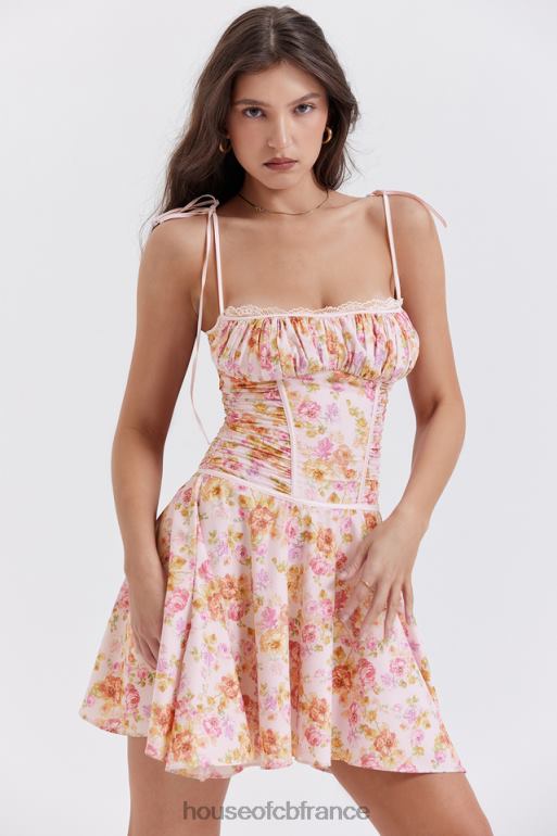 House of CB robe corset à imprimé lavande clair Alejandra N888H244 vêtements