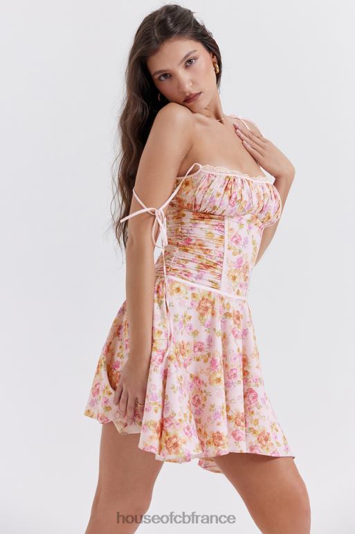 House of CB robe corset à imprimé lavande clair Alejandra N888H244 vêtements