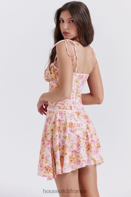 House of CB robe corset à imprimé lavande clair Alejandra N888H244 vêtements