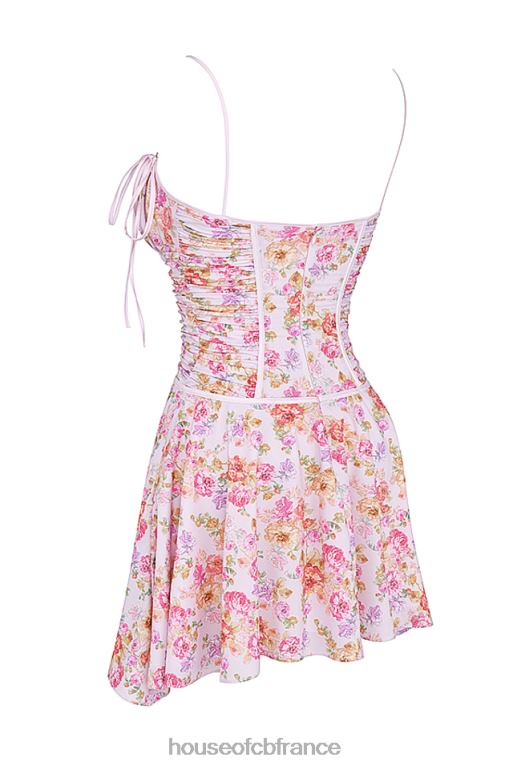House of CB robe corset à imprimé lavande clair Alejandra N888H244 vêtements