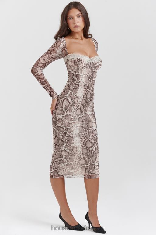 House of CB robe corset à imprimé serpent seraphina N888H145 vêtements