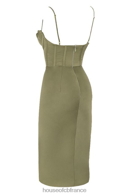 House of CB robe corset myrna olive N888H580 vêtements