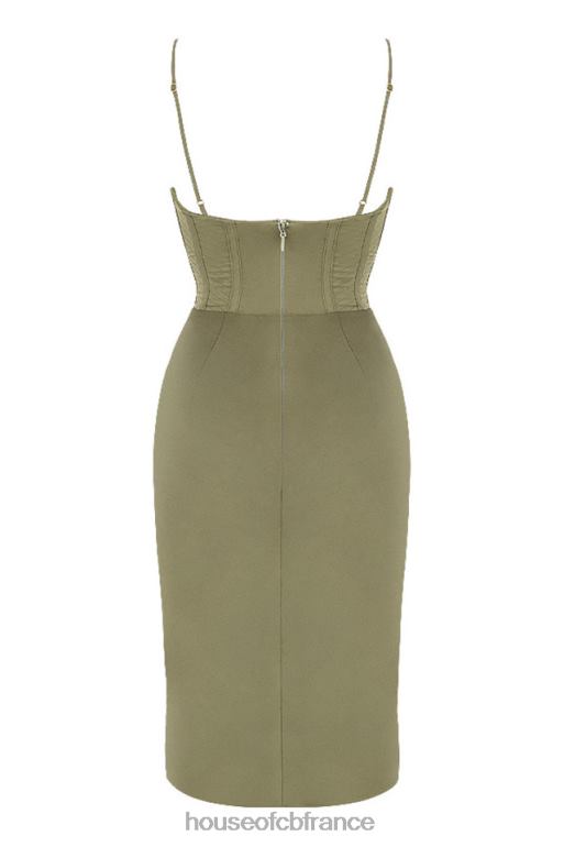 House of CB robe corset myrna olive N888H580 vêtements