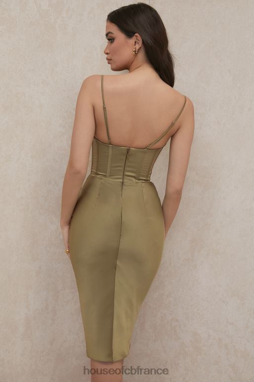 House of CB robe corset myrna olive N888H580 vêtements