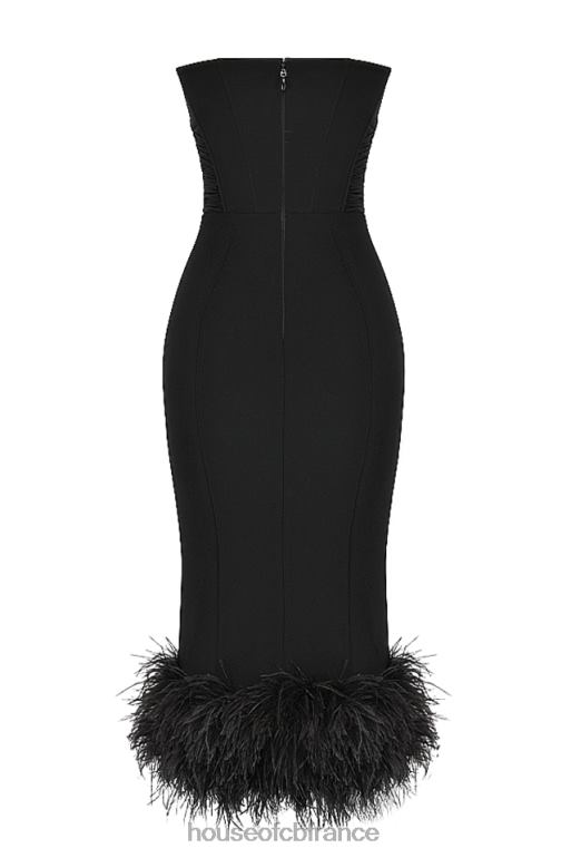 House of CB robe corset noire sans bretelles Fionula N888H457 vêtements