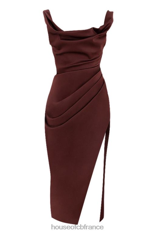 House of CB robe corset à épaules dénudées Rhoda Raisin N888H594 vêtements