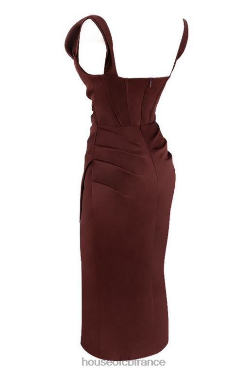 House of CB robe corset à épaules dénudées Rhoda Raisin N888H594 vêtements