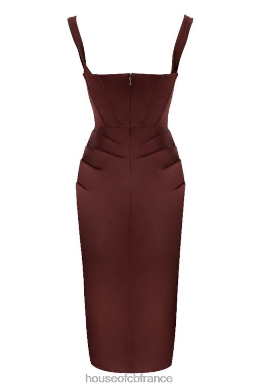 House of CB robe corset à épaules dénudées Rhoda Raisin N888H594 vêtements