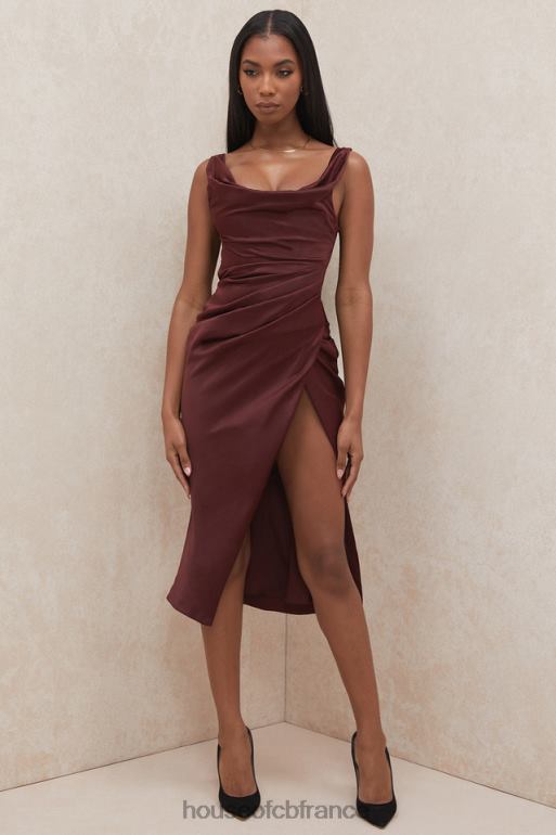House of CB robe corset à épaules dénudées Rhoda Raisin N888H594 vêtements