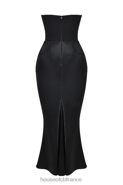 House of CB robe corset sans bretelles noire perséphone N888H119 vêtements