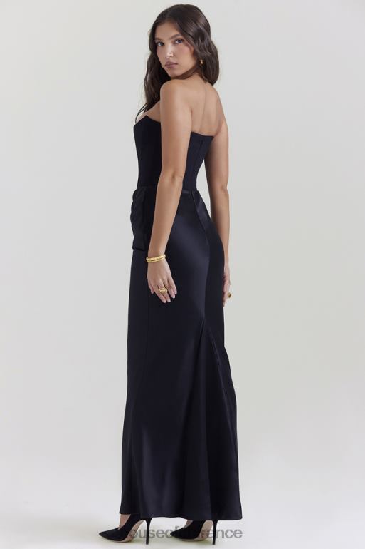 House of CB robe corset sans bretelles noire perséphone N888H119 vêtements
