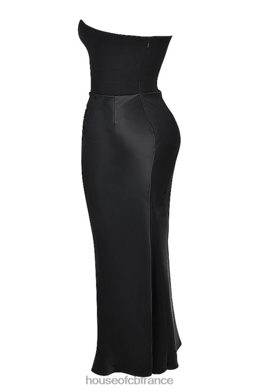 House of CB robe corset sans bretelles noire perséphone N888H119 vêtements