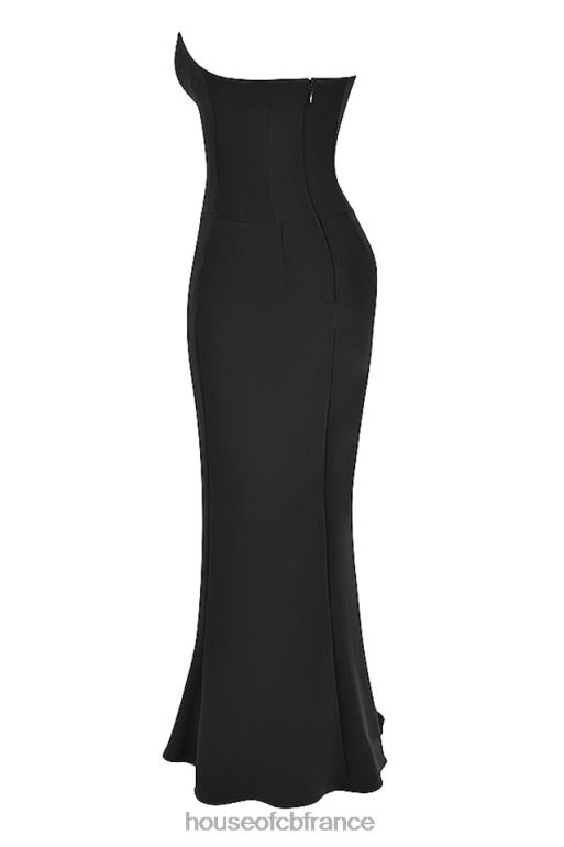 House of CB robe corset sans bretelles noire sabine N888H353 vêtements