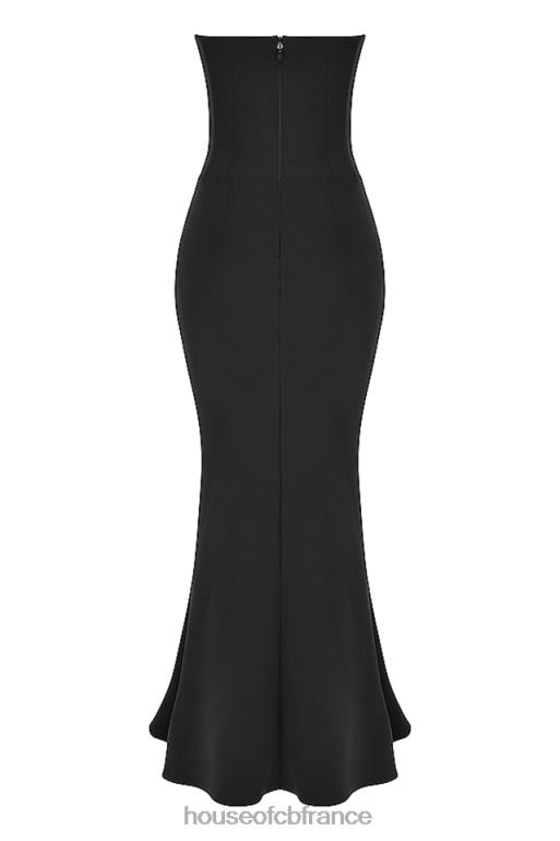 House of CB robe corset sans bretelles noire sabine N888H353 vêtements
