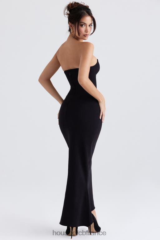 House of CB robe corset sans bretelles noire sabine N888H353 vêtements