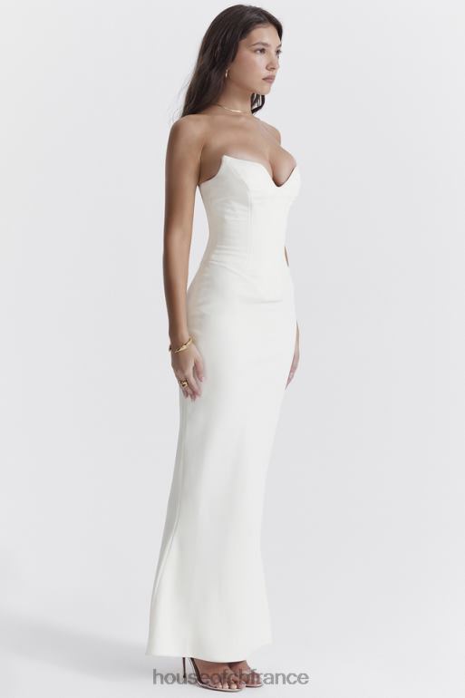 House of CB robe corset sans bretelles tamara ivoire N888H224 vêtements