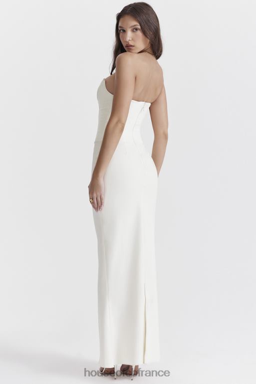 House of CB robe corset sans bretelles tamara ivoire N888H224 vêtements