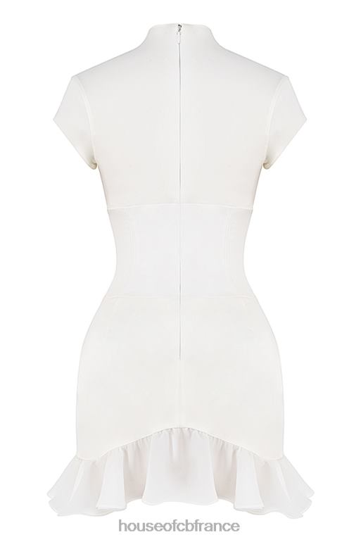 House of CB robe corset à volants ivoire Tianna N888H401 vêtements