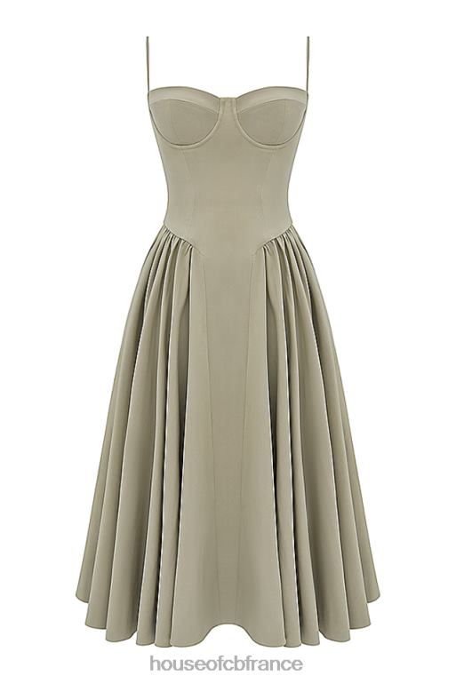 House of CB robe d\'été corset taupe samaria N888H217 vêtements