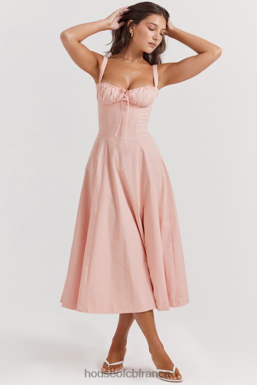 House of CB Robe d\'été bustier rose Carmen Baby N888H196 vêtements