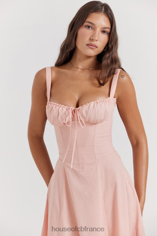 House of CB Robe d\'été bustier rose Carmen Baby N888H196 vêtements