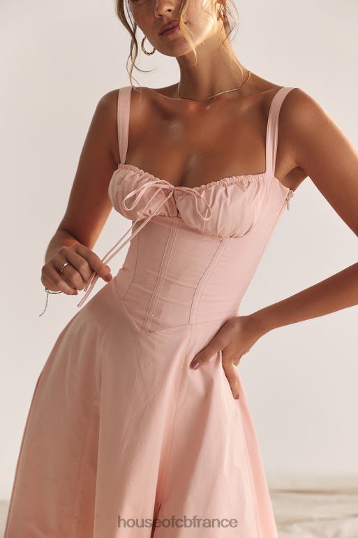 House of CB Robe d\'été bustier rose Carmen Baby N888H196 vêtements