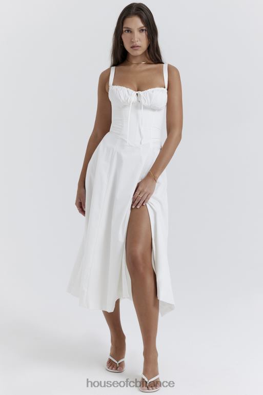 House of CB robe d'été bustier blanche Carmen N888H201 vêtements