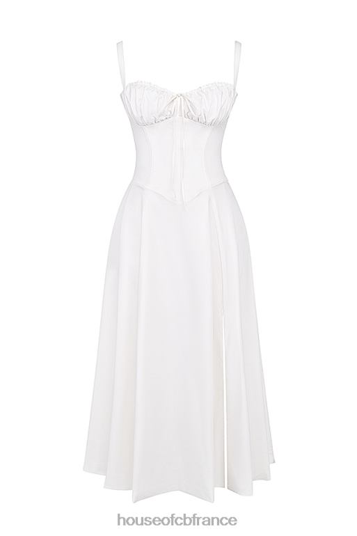 House of CB robe d\'été bustier blanche Carmen N888H201 vêtements