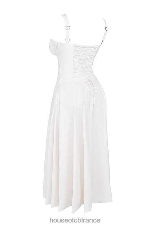 House of CB robe d\'été bustier blanche Carmen N888H201 vêtements