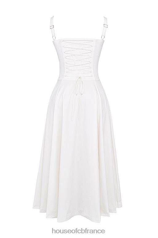 House of CB robe d\'été bustier blanche Carmen N888H201 vêtements