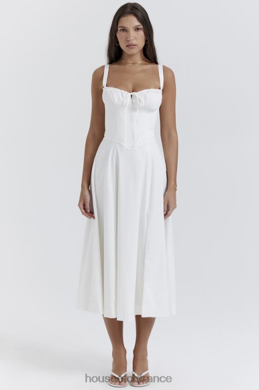 House of CB robe d\'été bustier blanche Carmen N888H201 vêtements