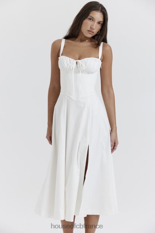 House of CB robe d\'été bustier blanche Carmen N888H201 vêtements