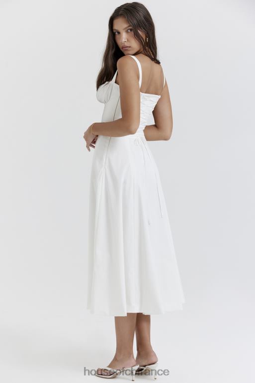 House of CB robe d\'été bustier blanche Carmen N888H201 vêtements