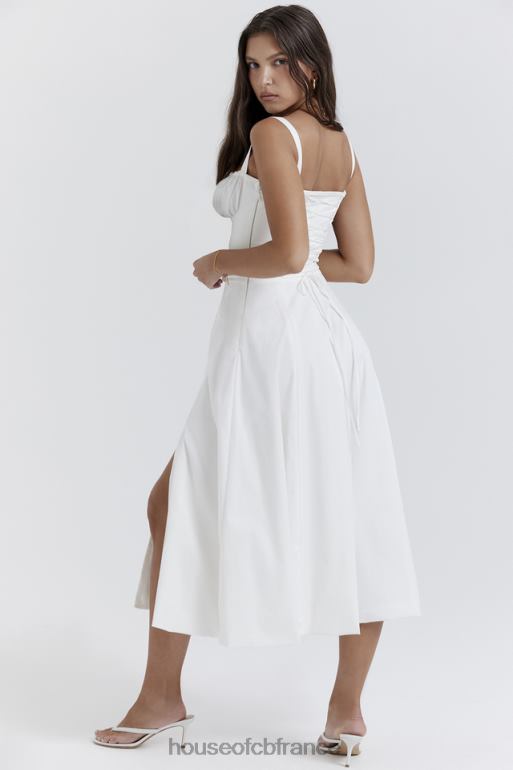House of CB robe d\'été bustier blanche Carmen N888H201 vêtements