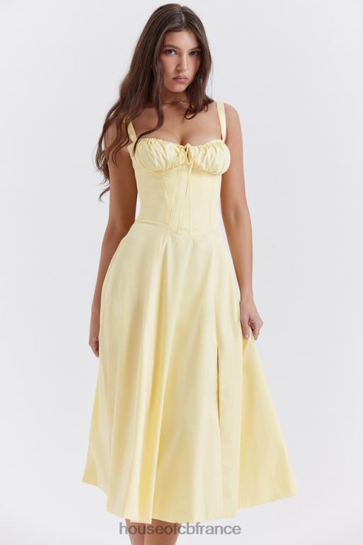 House of CB robe d\'été bustier bouton d\'or Carmen N888H259 vêtements